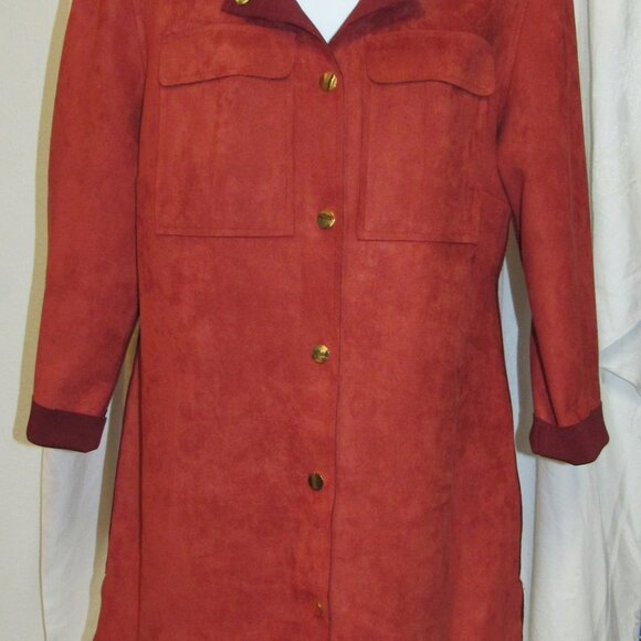 Chico's Orange Shirt/Jacket Size 0 4/6 - Picture 1 of 5